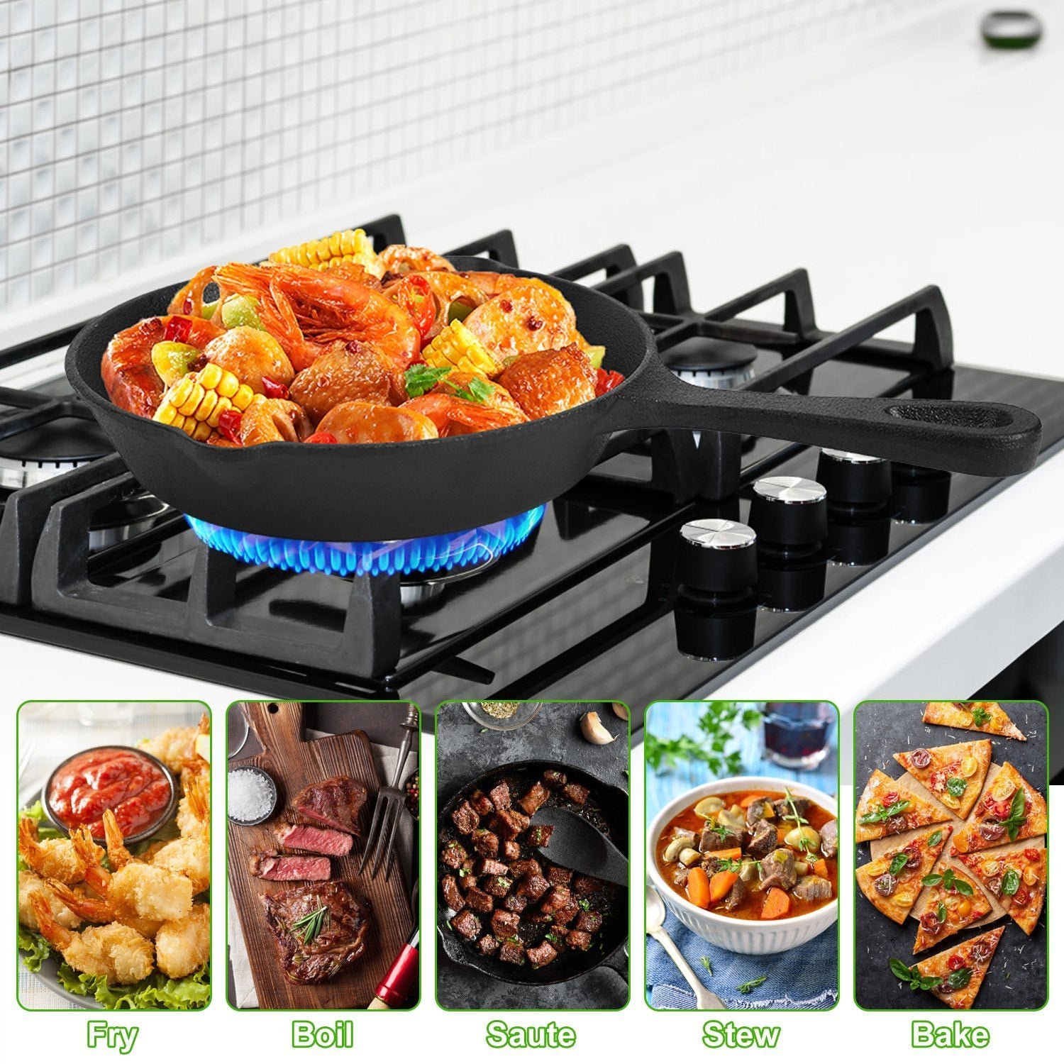 3pcs pre seasoned cast iron skillet set 3pcs pre seasoned cast iron skillet set
