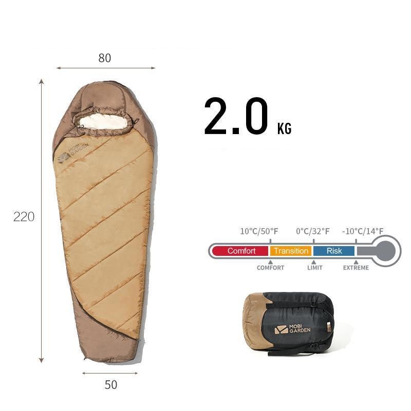 thickened mummy style outdoor sleeping bag for winter camping thickened mummy style outdoor sleeping bag for winter camping