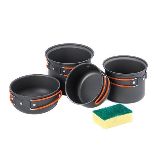 portable four in one aluminum cookware set for camping portable four in one aluminum cookware set for camping