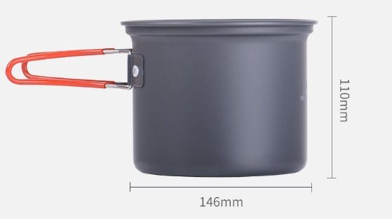 portable four in one aluminum cookware set for camping portable four in one aluminum cookware set for camping