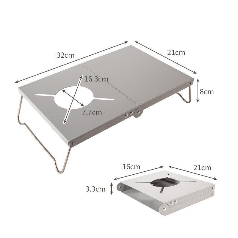 aluminum backpack / camping stove table aluminum backpack / camping stove table