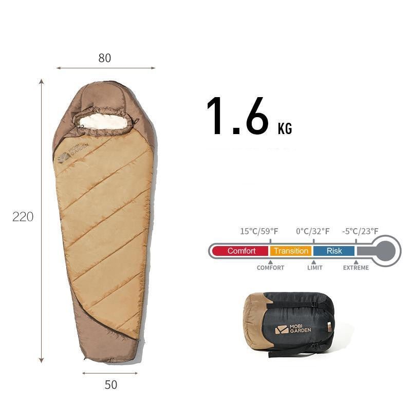 thickened mummy style outdoor sleeping bag for winter camping thickened mummy style outdoor sleeping bag for winter camping