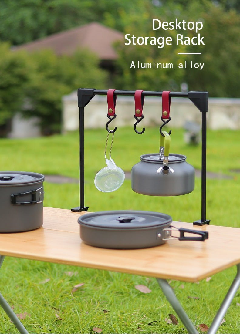 adjustable outdoor camping rack with pot and stove hooks adjustable outdoor camping rack with pot and stove hooks