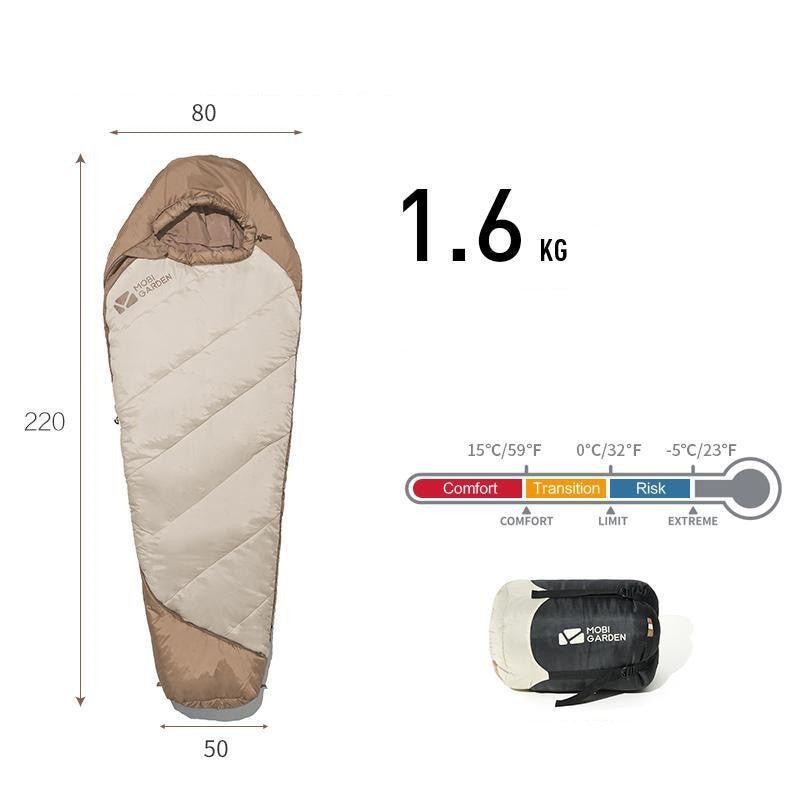 thickened mummy style outdoor sleeping bag for winter camping thickened mummy style outdoor sleeping bag for winter camping