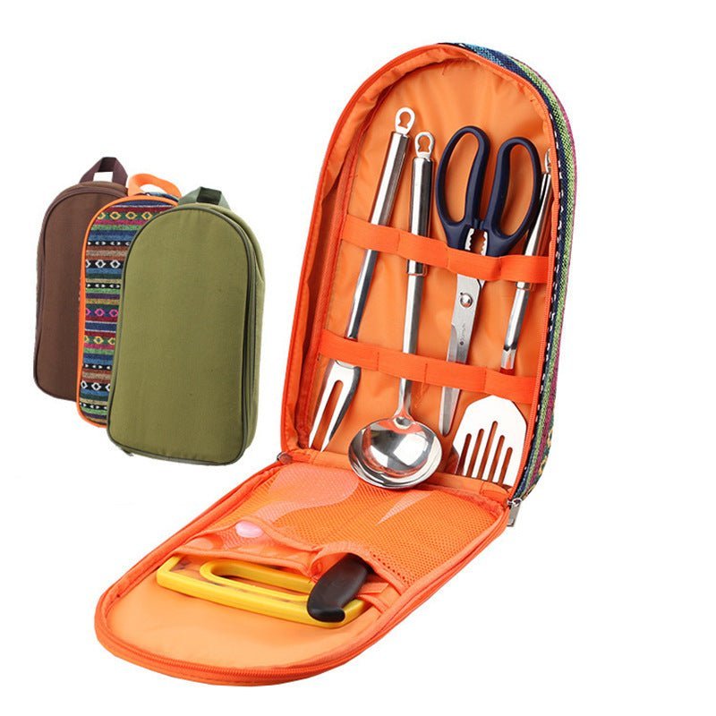 outdoor barbecue cookware set with chopping board and knife outdoor barbecue cookware set with chopping board and knife
