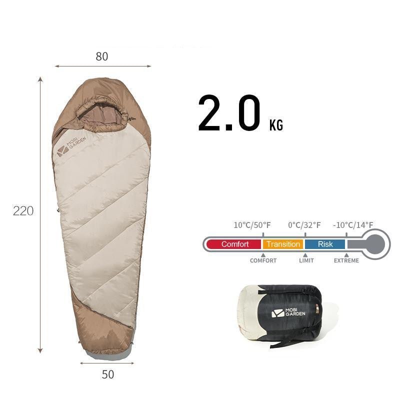 thickened mummy style outdoor sleeping bag for winter camping thickened mummy style outdoor sleeping bag for winter camping